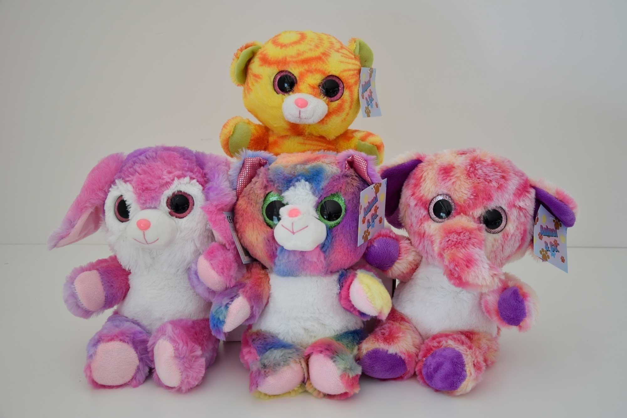 Animali Occhioni Fluo Peluche 30 Cm (Assortimento)