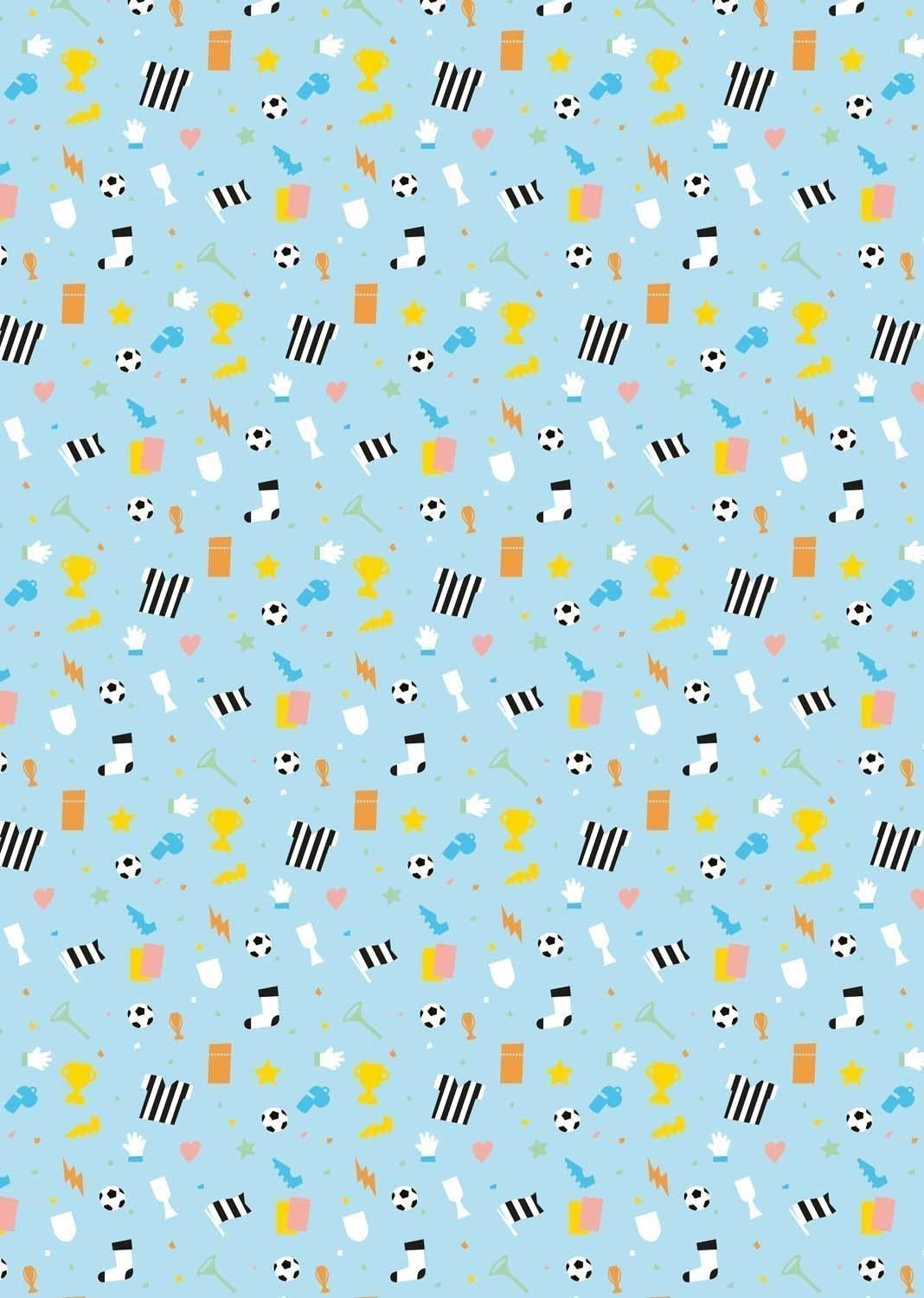 Calcio: Imagicom - Wpapjuv101 - Juventus Pattern Juventus Kids Wall Stickers 100X254