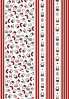 Calcio: Imagicom - Wpapmil101 - Milan Pattern I Love Milan Wall Stickers 100X254
