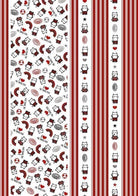 Calcio: Imagicom - Wpapmil201 - Milan Pattern I Love Milan Wall Stickers 200X254
