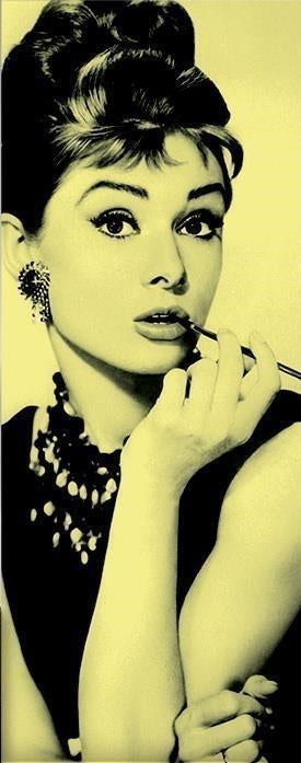 Audrey Hepburn: Imagicom - Photomdays12 - Audrey In Yellow Wall Stickers 100X254