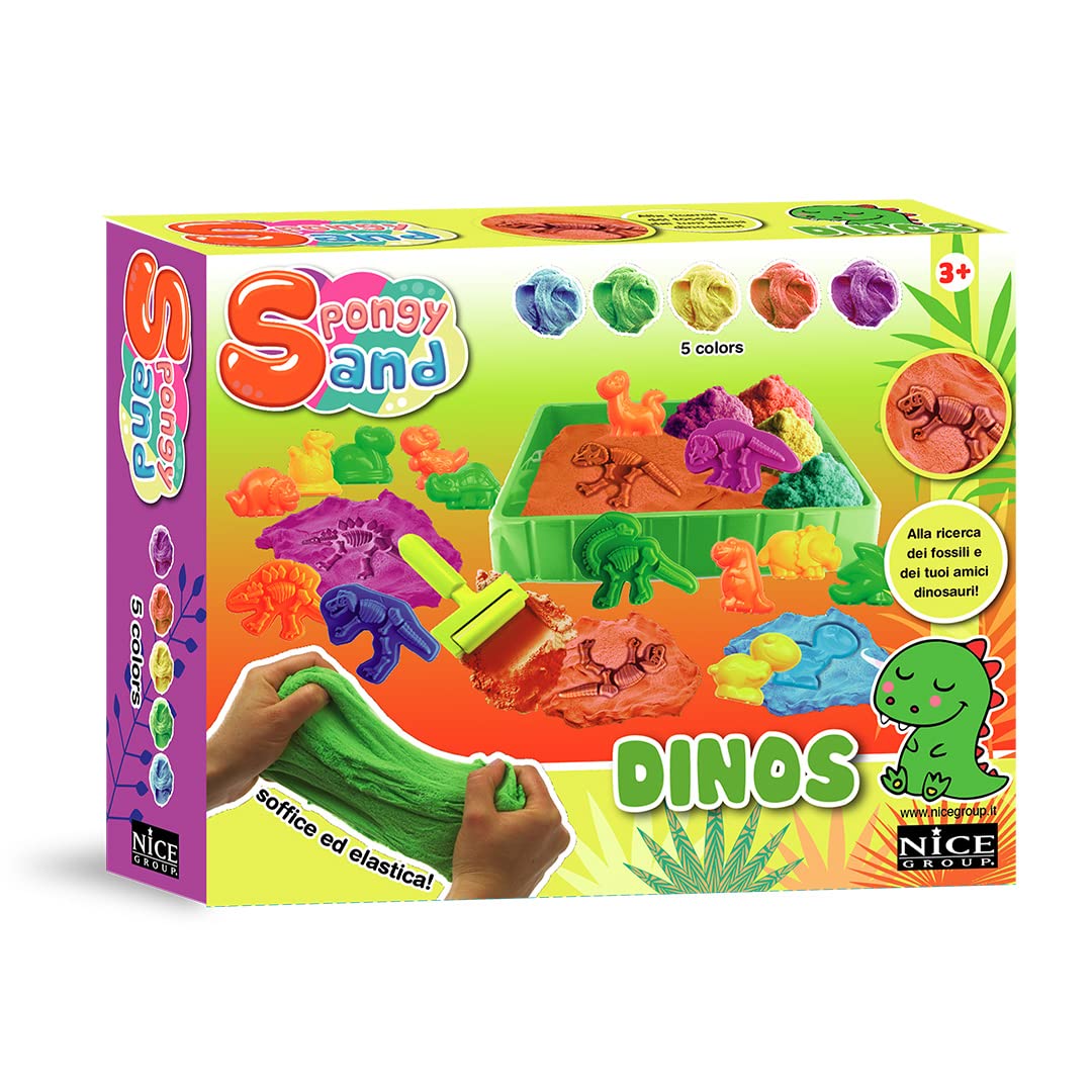 Nice: Spongy Sand Playset Dinosauro