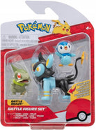 Pokemon: Rei Toys - Battle Figure Set 3 Personaggi Serie 3 - Axew, Piplup, Luxio