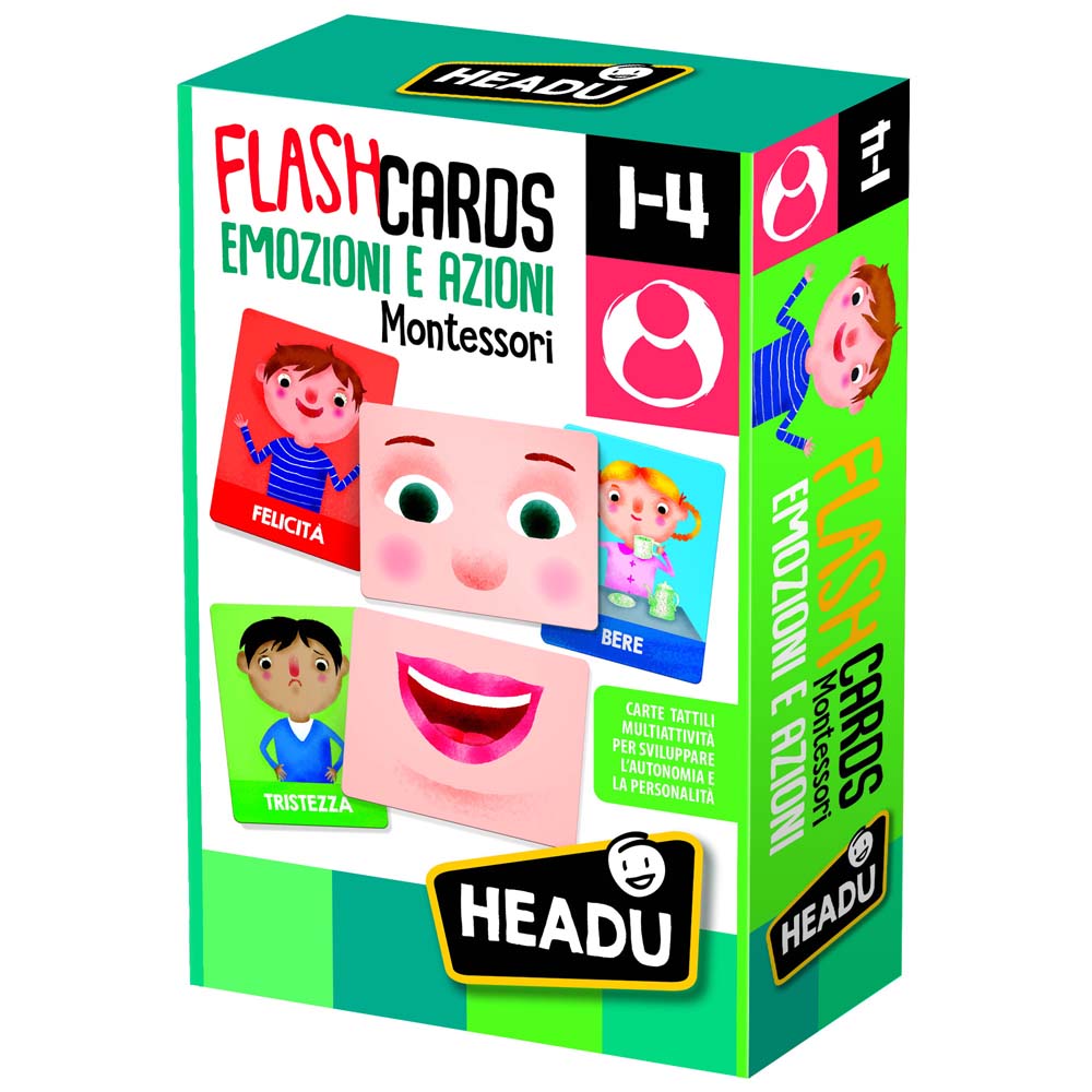 Headu: Montessori - Flashcards: Emozioni E Azioni