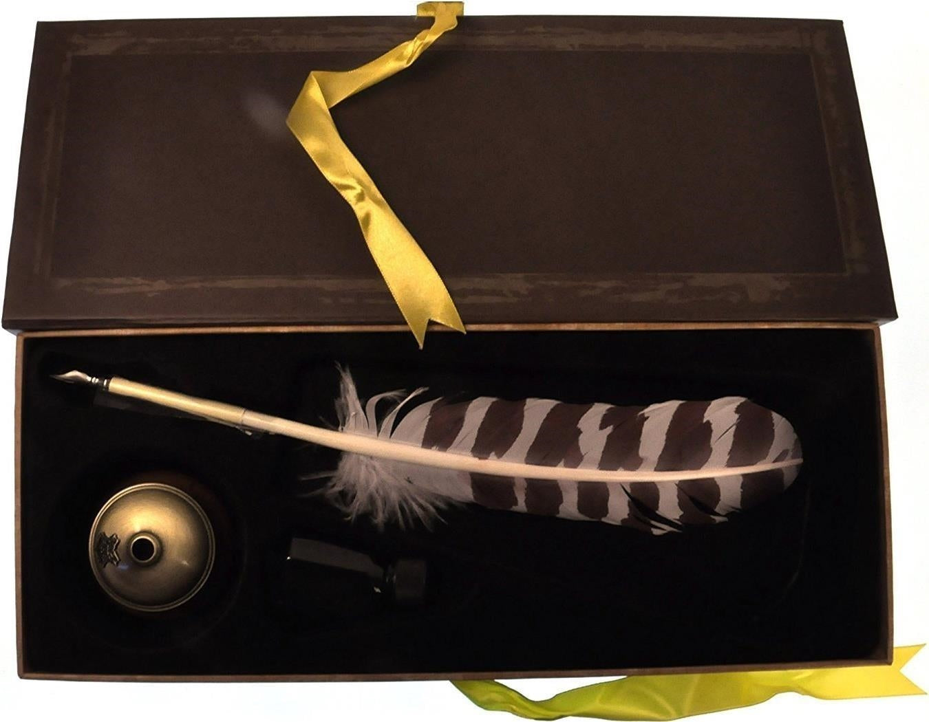 Noble NN7595 - Harry Potter - Hogwarts Writing Quill (Set Penna Piuma+Calamaio)