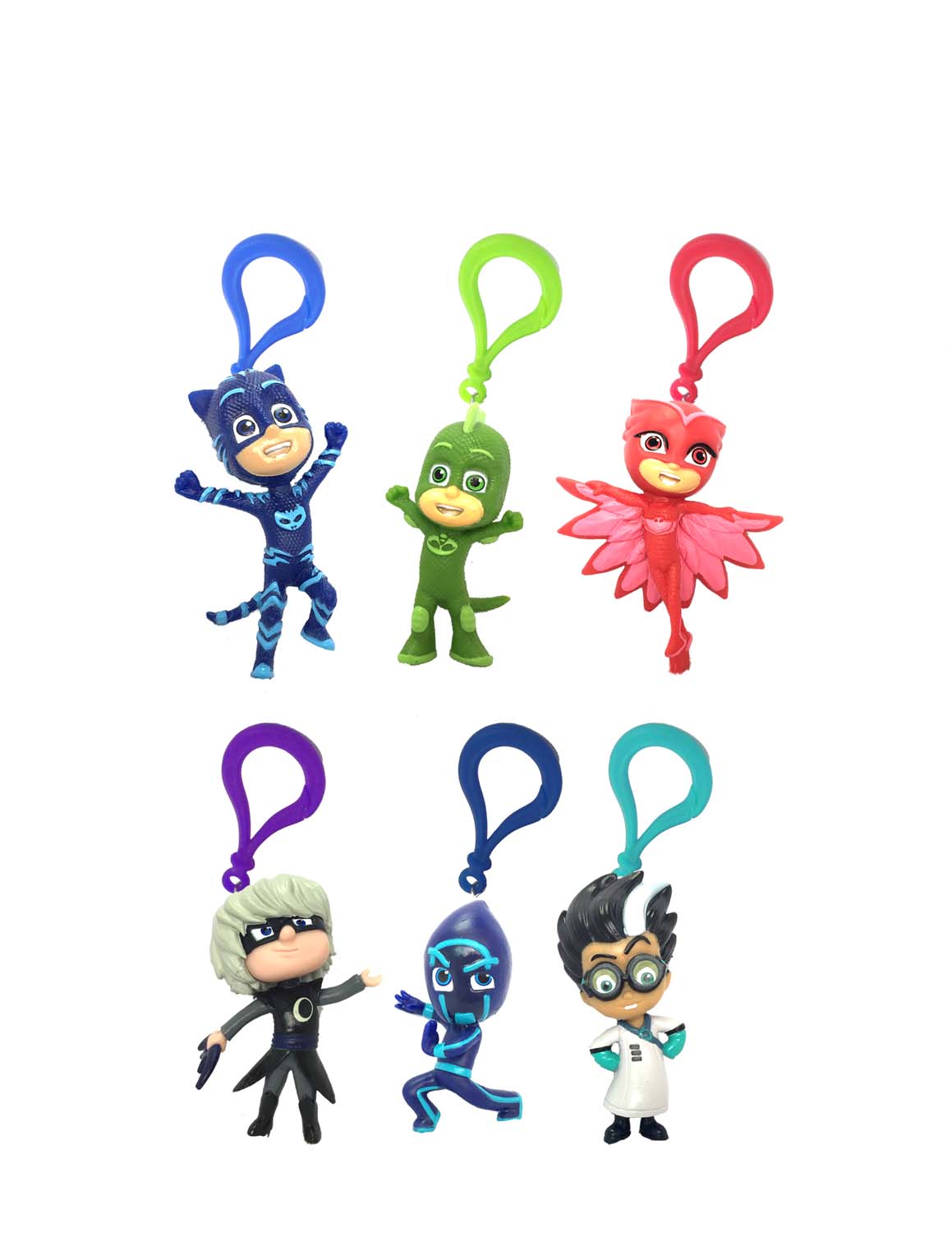 Pj Masks: Joy Toy - Portachiavi/Clip On 6 Cm 3D Pvc (Assortimento)