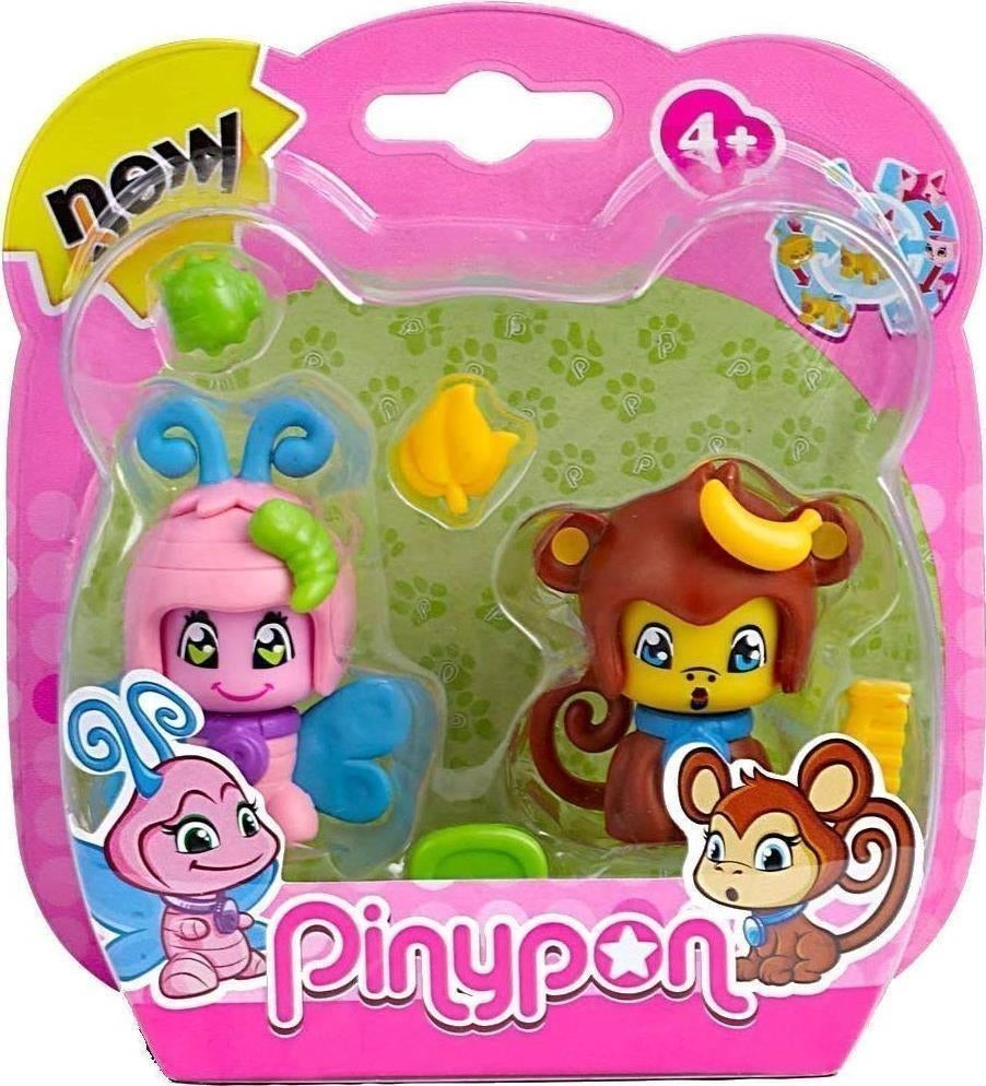 Pinypon: 2 Cuccioli: Farfalla E Scimmia