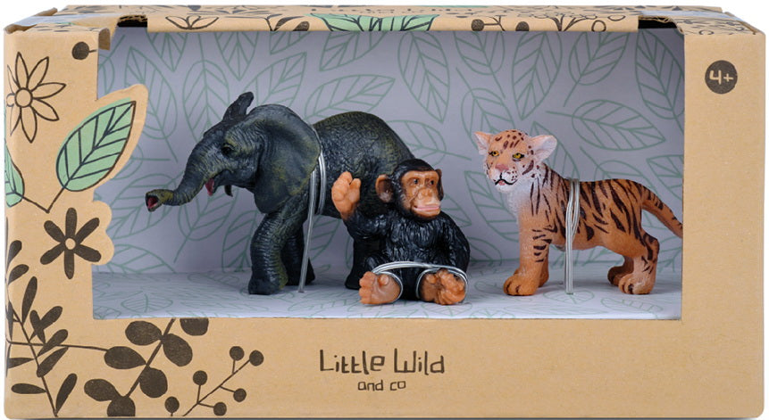 Comansi: Little Wild Jungle Set 3 Figurines In Gift Box