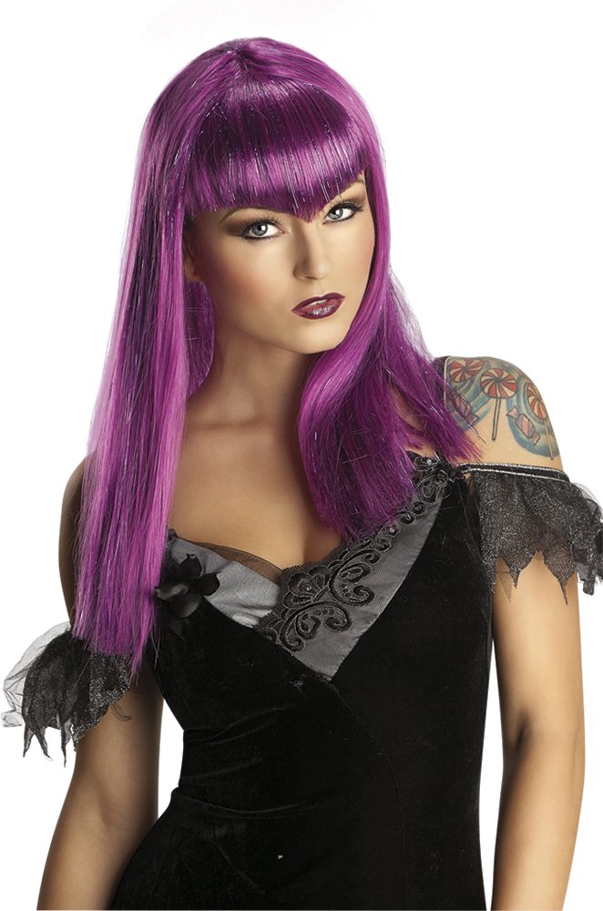 Rubies: Vampires - Parrucca Vampiressa Viola Adulto