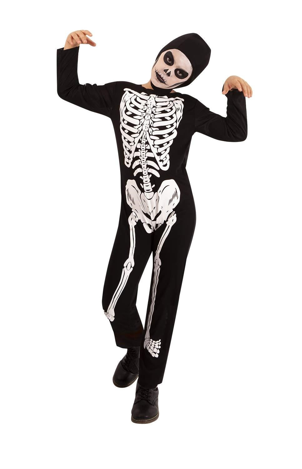 Rubies: Skeletons - Costume Scheletrino Bambino (Tuta E Cappello Stampati Tg. L)