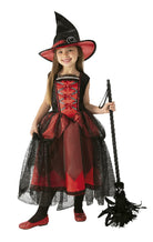 Rubies: Costume Strega Chic Rossa (costume bambino M)