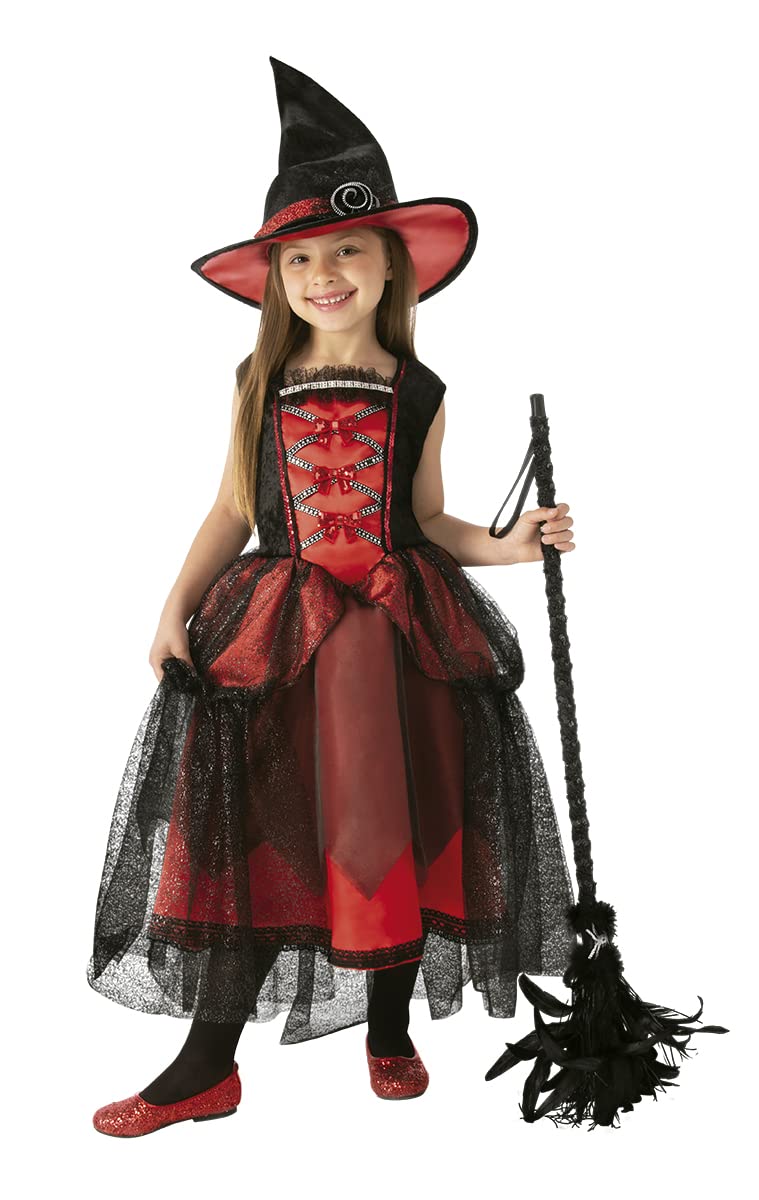 Rubies: Costume Strega Chic Rossa (costume bambino M)