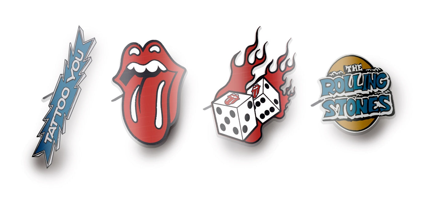 Rolling Stones (The): Erik (Set De 4 Pin Badge / Set Di Quattro Spille)