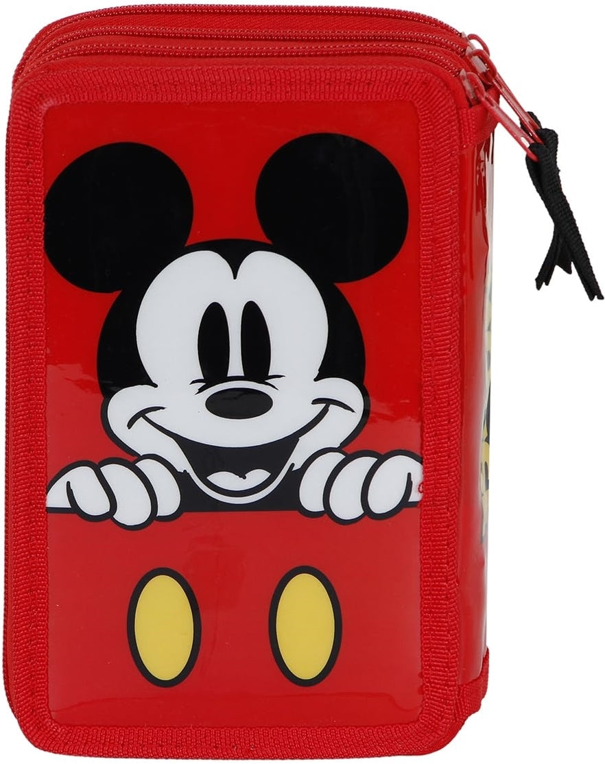 Disney: Karactermania - Mickey - Astuccio Matite Triplo Red