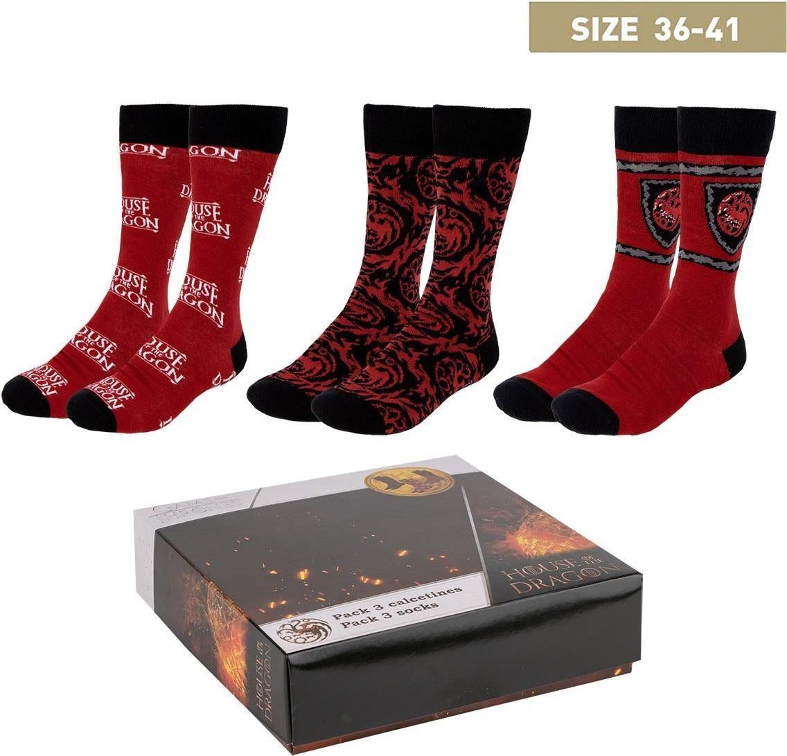 House Of Dragon: Cerd Set Calzini 3 Pz Tg. Unica