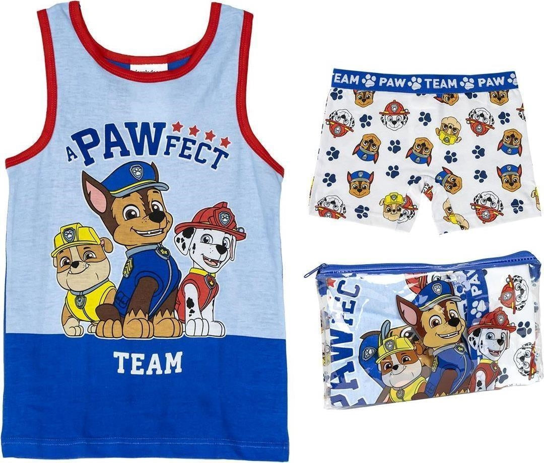 Paw Patrol: Cerd - Pijama Tirantes Single Jersey Neceser 6 Anni