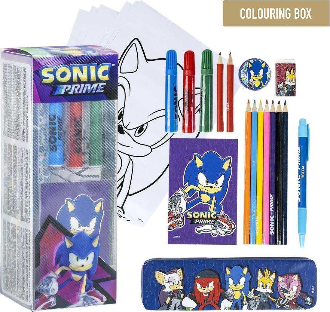 Sonic Prime: Cerd - Set Cartoleria Da Colorare