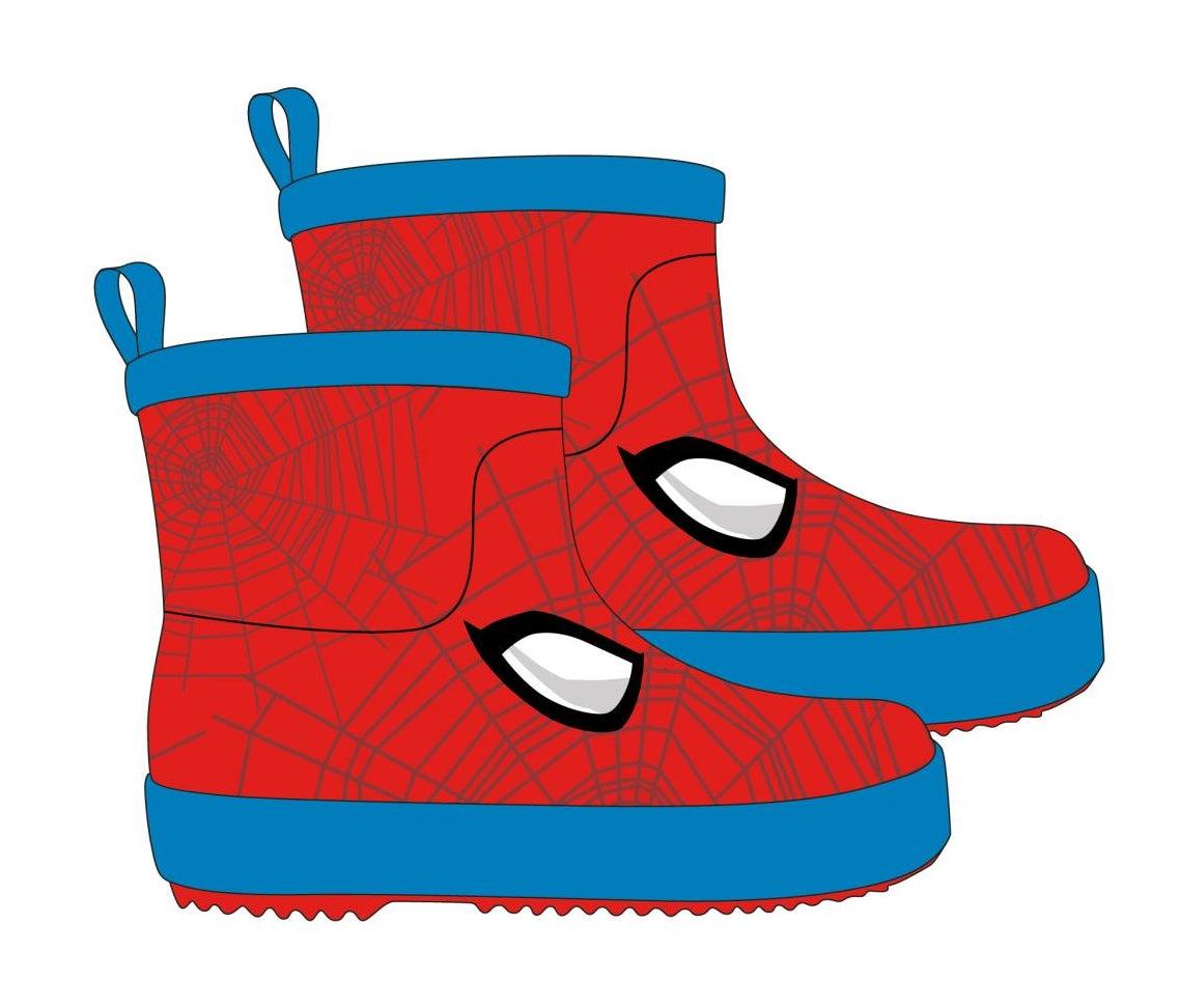 Dc Comics: Spiderman Red Stivali Da Pioggia Gomma Tg. 24