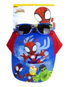 Set Cappello E Occhiali Da Sole Spidey Blu Tg. 51 cm
