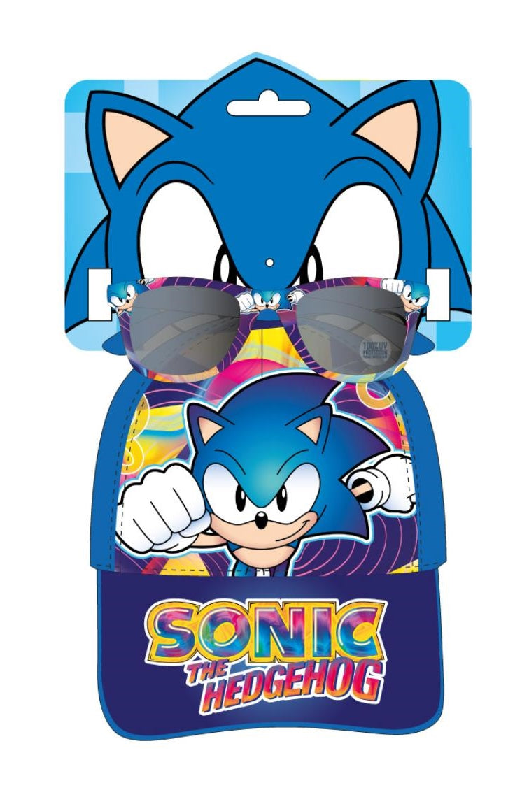 Cappello Set Di Occhiali Da Sole Sonic Tg. 53 cm