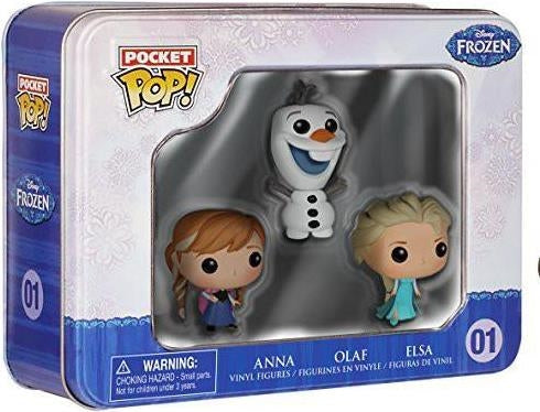 Disney: Funko Pop! Pocket Pop! - Frozen - Elsa, Anna, Olaf (Tin Set 3 Figures)