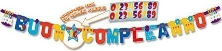 Boland: Festone Buon Compleanno Torta Personal Qs