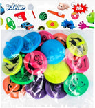 Set 18 Smiling Spinning Tops 6 Colours Ass. (4