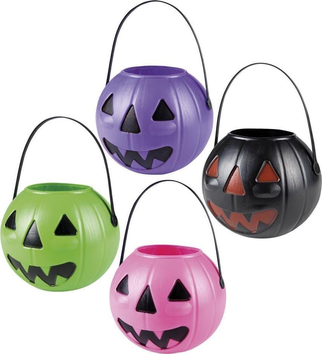 Boland: Pumpkin Bucket 4 Ass. 14X17Cm H. Secchiello Zucca Colori Assortiti 14X17 Cm