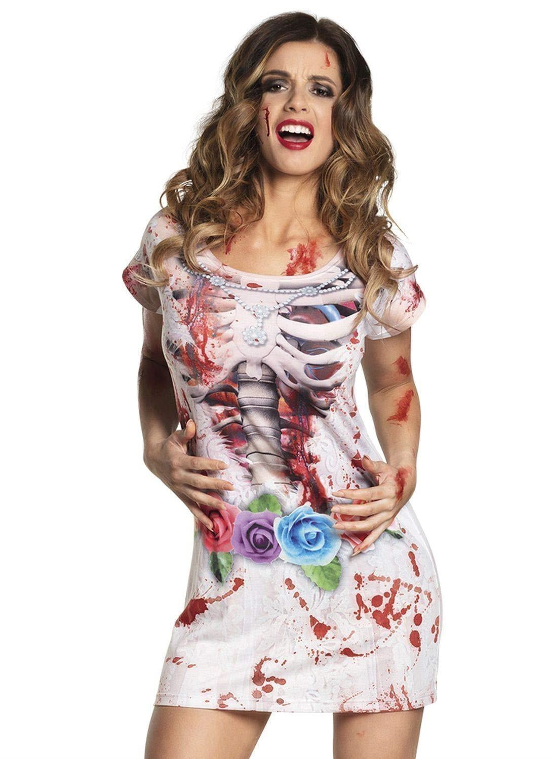Boland: Pc. Photorealistic Dress Horror Bride (S) H