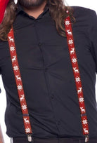 Folat: Christmas Suspenders Red. Bretelle Natale Rosse