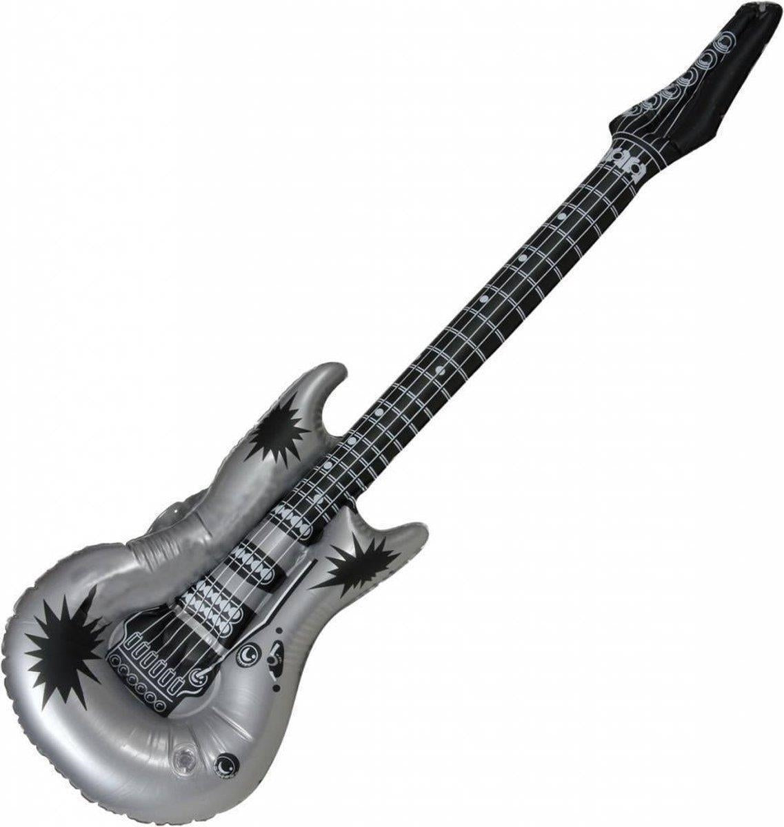 Folat: Inflatable Guitar Silver. Chitarra Argento Silver 1 Mt Gonfiabile