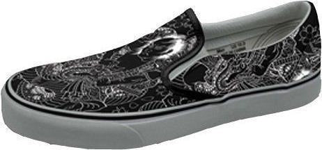 Miami Ink: Slip On: Black (Scarpe Tg. XL)
