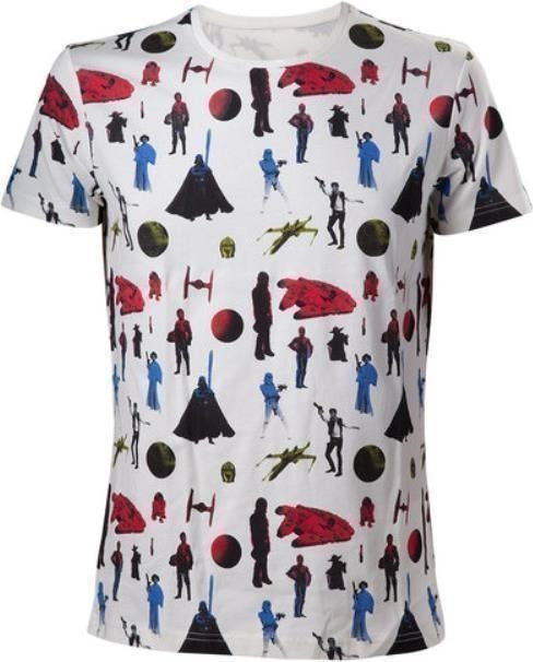 Star Wars: Colored All Overprint (T-Shirt Unisex Tg. S)