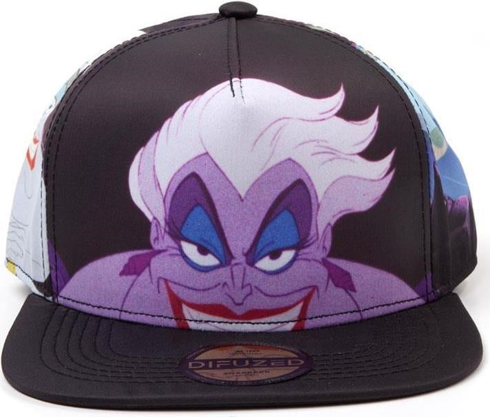 Disney: Little Mermaid Ursula Aop Snapback Black (Cappellino)