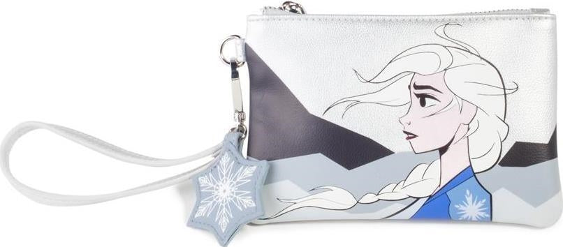 Disney: Frozen 2: Elsa Ladies Pouch Zip Around Black (Portafoglio)