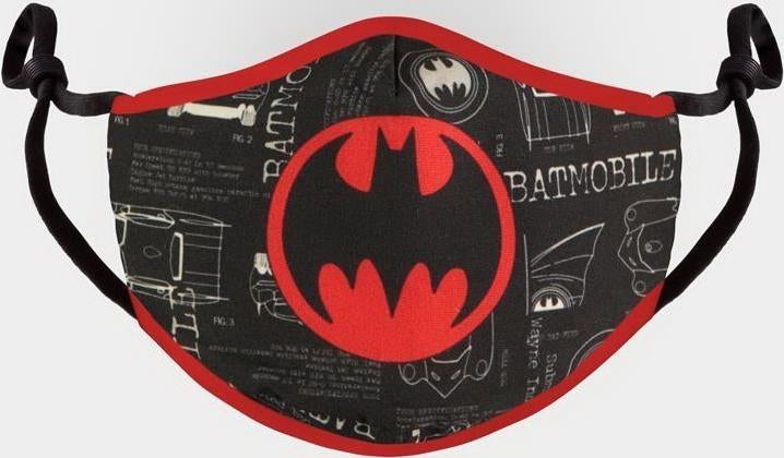 Dc Comics: Batman - Adjustable Shaped Black Face Mask (Mascherina Protettiva)