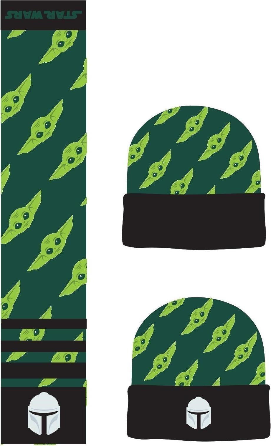 Star Wars: The Mandalorian - Giftset Green (Beanie & Scarf) (Set Berretto+Sciarpa)