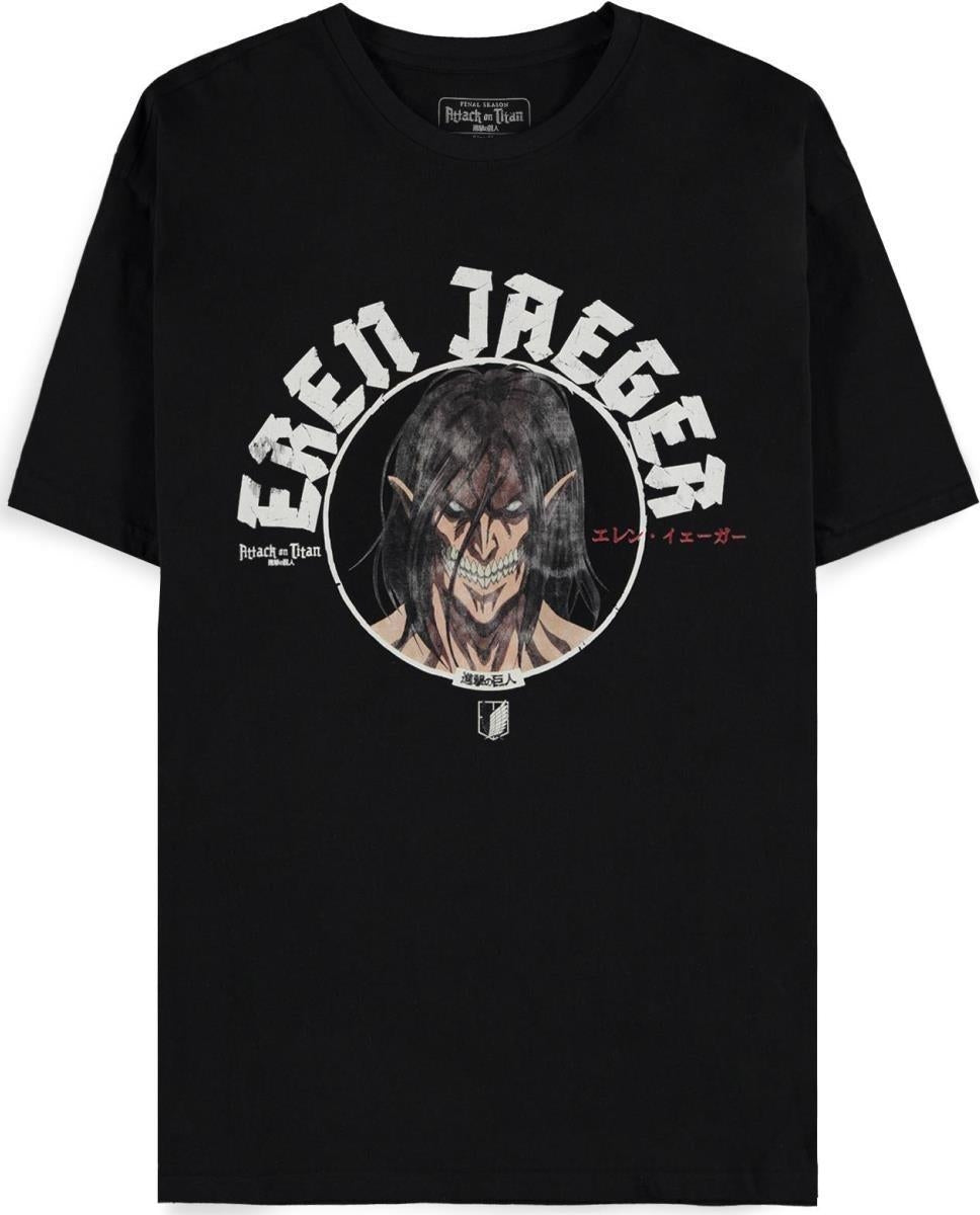 Attack On Titan: Eren Jaeger - Black (T-Shirt Unisex Tg. L)