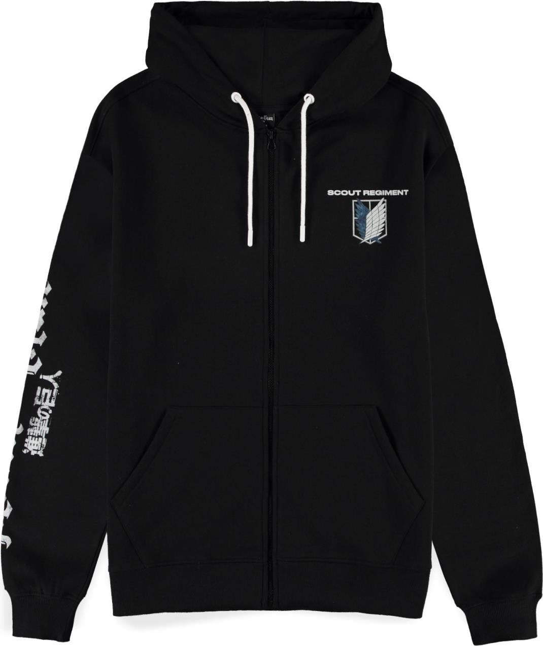 Attack On Titan: Eren Jaeger - Black (Felpa Con Cappuccio Unisex Tg. XS)
