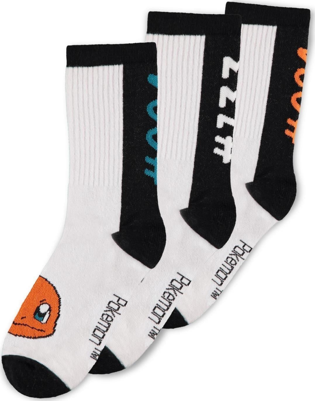 Pokemon: 3 Pack Multicolor (Sport Socks / Calzini Sportivi Unisex Tg. 35/38)