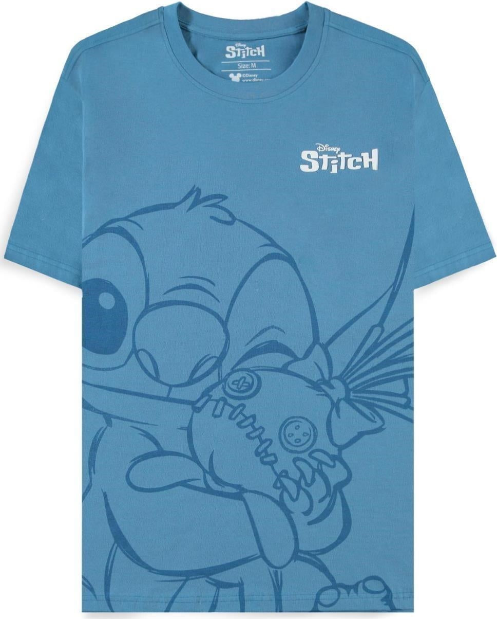 Disney: Lilo & Stitch - Hugging Stitch Blue (T-Shirt Donna Tg. XS)