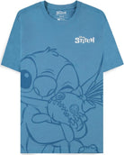 Disney: Lilo & Stitch - Hugging Stitch Blue (T-Shirt Donna Tg. XS)