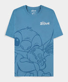 Disney: Lilo & Stitch - Hugging Stitch Blue (T-Shirt Donna Tg. 2XL)