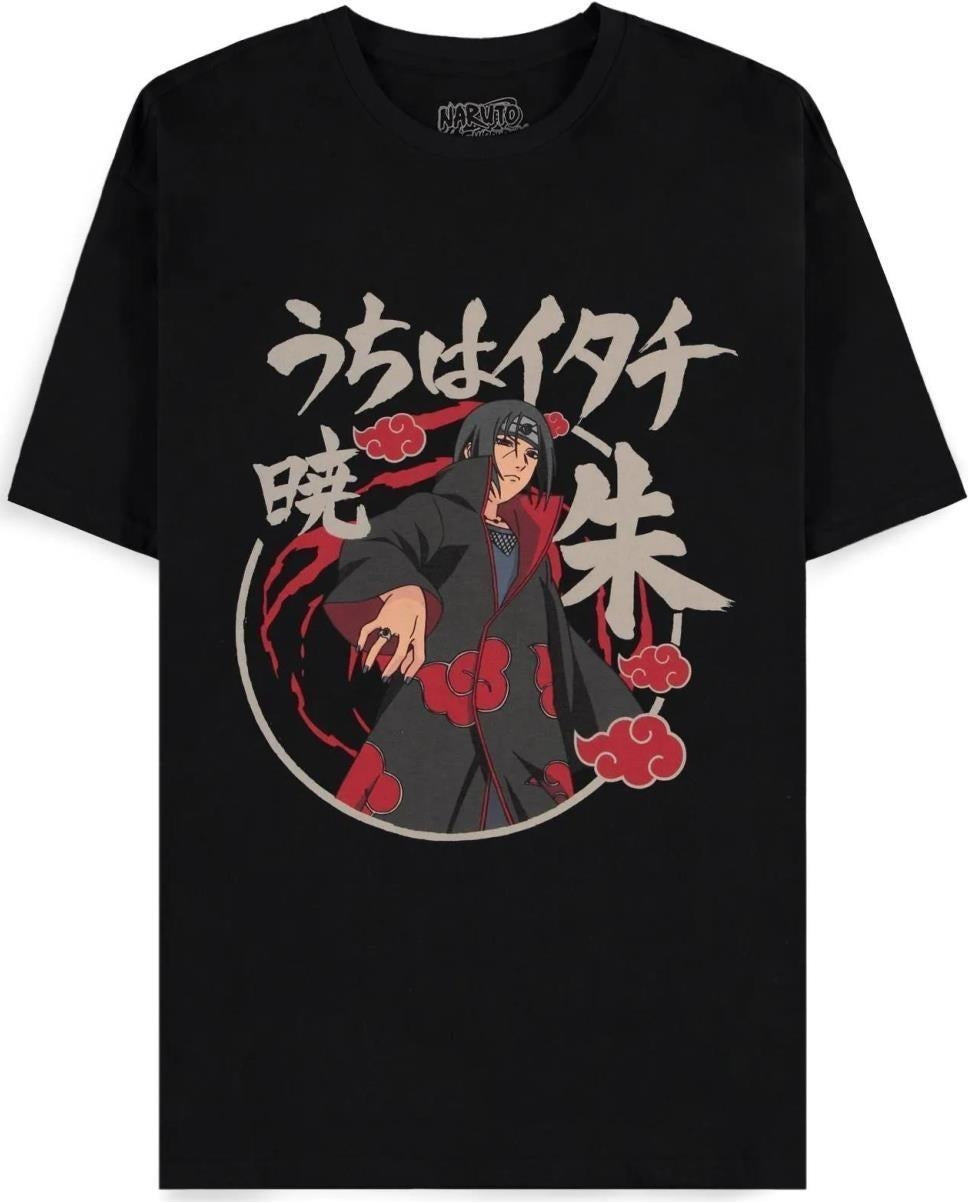 Naruto Shippuden: Akatsuki Itachi Black (T-Shirt Unisex Tg. XL)