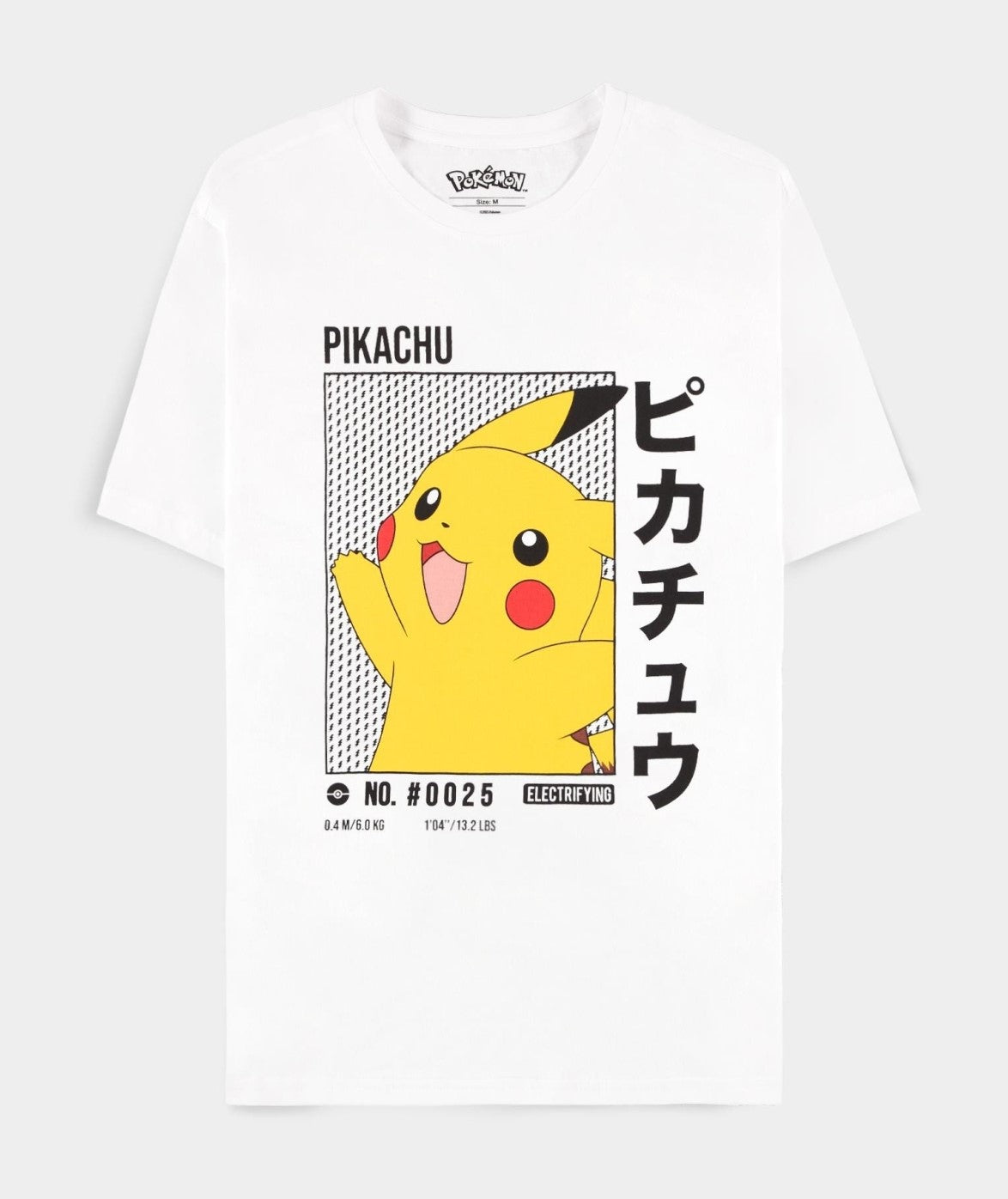 Pokemon: Pikachu White (T-Shirt Unisex Tg. S)