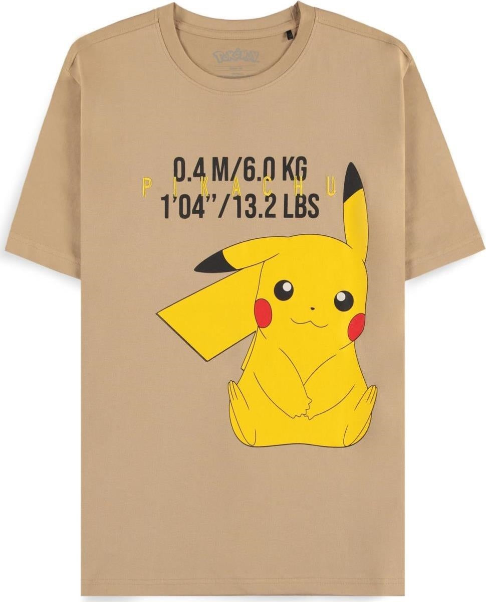 Pokemon: Pikachu Beige (T-Shirt Unisex Tg. S)