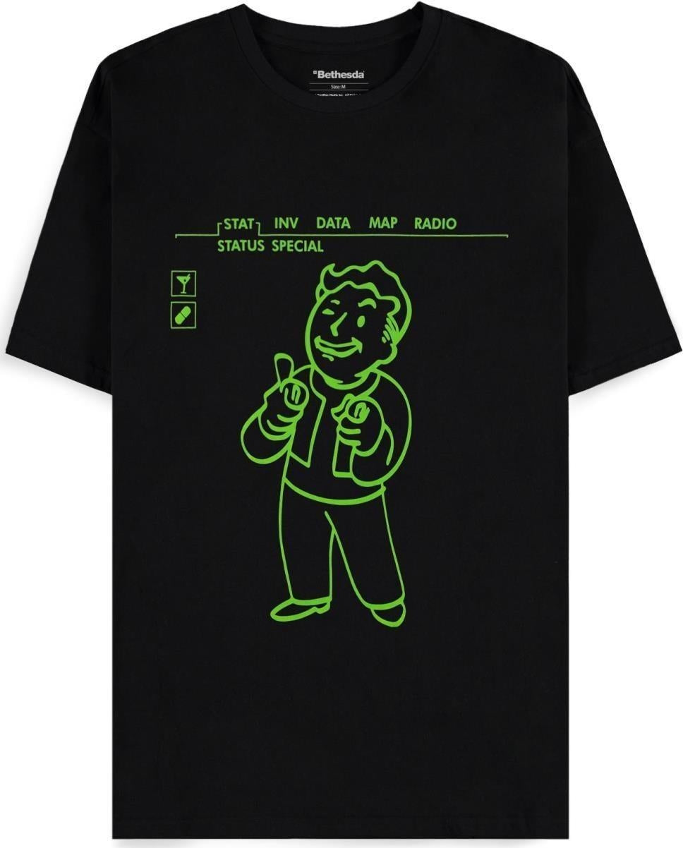 Fallout: Charisma +10 Black (T-Shirt Unisex Tg. M)