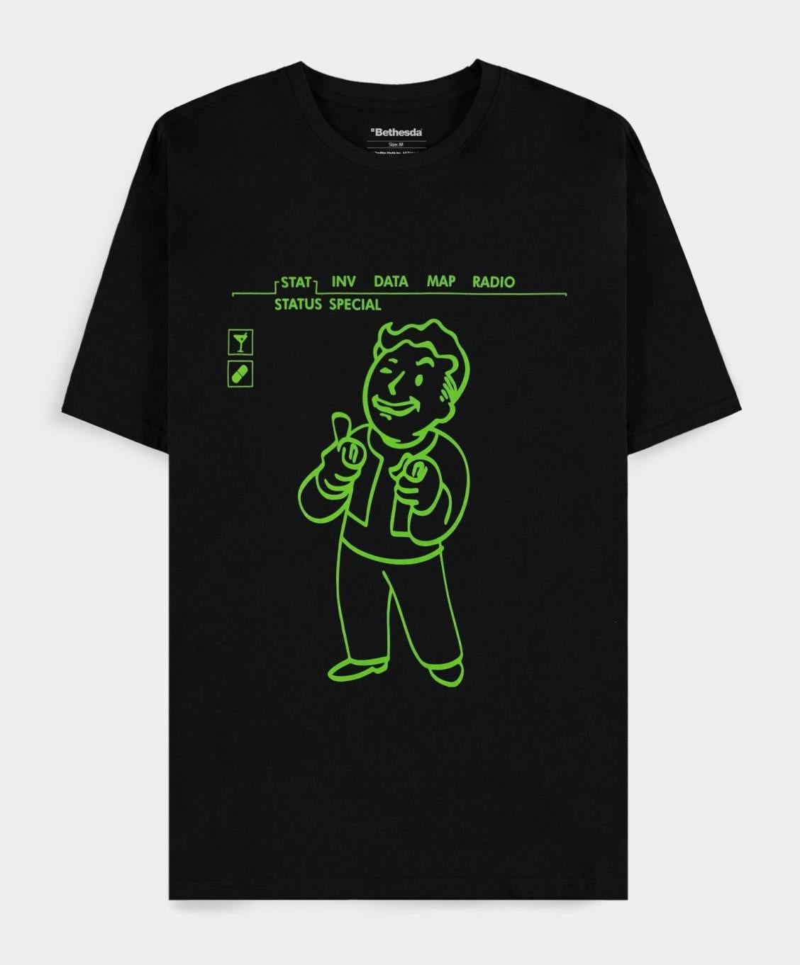 Fallout: Charisma +10 Black (T-Shirt Unisex Tg. XL)