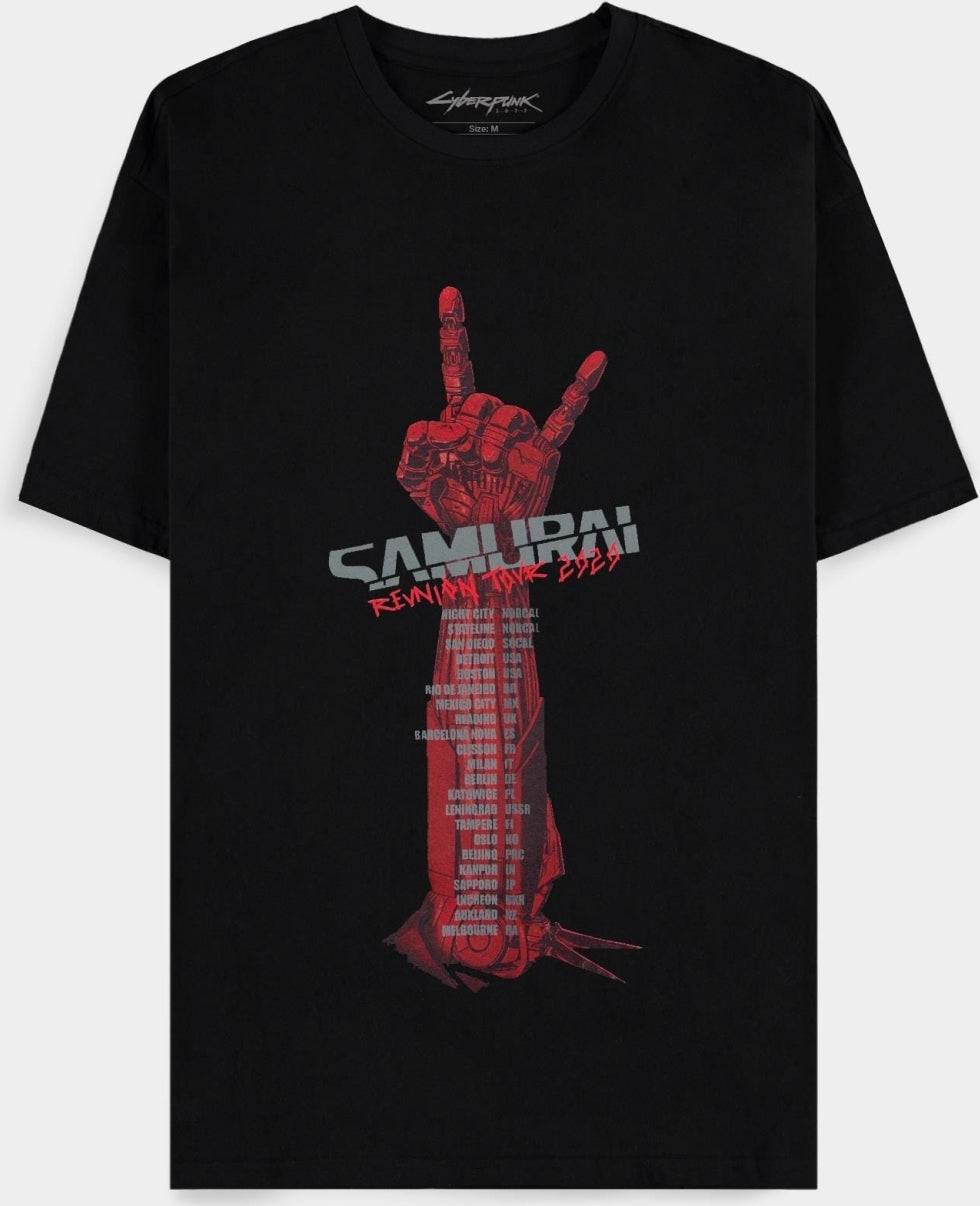 Cyberpunk 2077 - Reunion 2020 Mens Short Sleeved T-Shirt - S Short Sleeved T-Shirts M Black