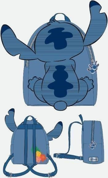 Disney: Lilo & Stitch - Stitch Back Novelty Blue (Mini Backpack / Zaino)